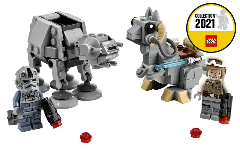 LEGO 75298 Star Wars AT-AT vs. Tauntaun Microfighters Building Set with Luke Skywalker and AT-AT Driver Minifigures