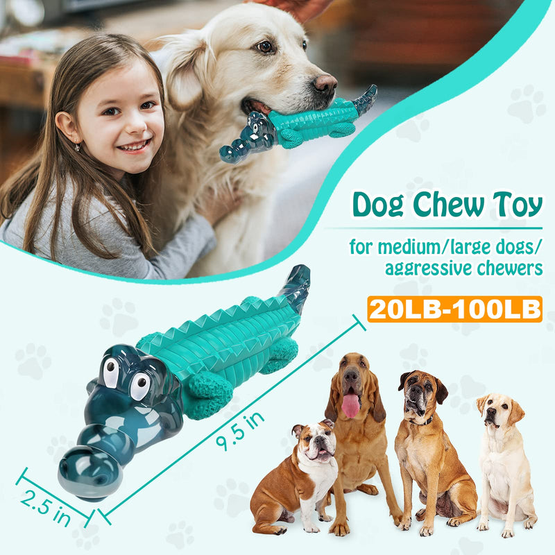 Aleath Indestructible Dog Chew Toys: Dog Toy for Large Medium Breed Dog - Dog Toys for Aggressive Chewers - Tough Dog Toys - Gift Guide