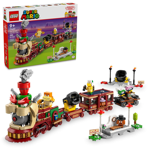 LEGO Super Mario The Bowser Express Train Toy Playset, Includes a Hammer Bro, a Boom Boom, 2 Goombas and 2 Para-Biddybuds, Nintendo Birthday Gift for Boys, Girls and Gamers, Mario Toys for Kids, 71437