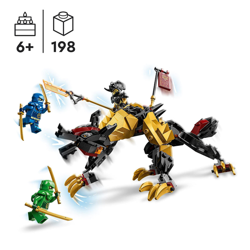 LEGO NINJAGO Imperium Dragon Hunter Hound Set, Monster Figure Building Toy for 6+ Years Old Kids, Boys, Girls, Posable Mythical Creature, Ninja Gift with 3 Minifigures 71790