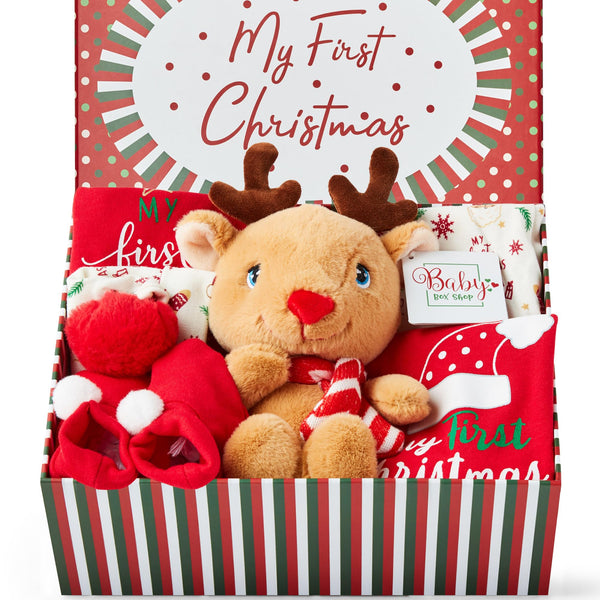 Baby's First Christmas - 1st Christmas Baby Hamper, My First Christmas Baby Boy and Girl - Babies First Christmas Hamper, New Mum Christmas Gifts Choice - Celebrating My First Christmas - Gift Guide