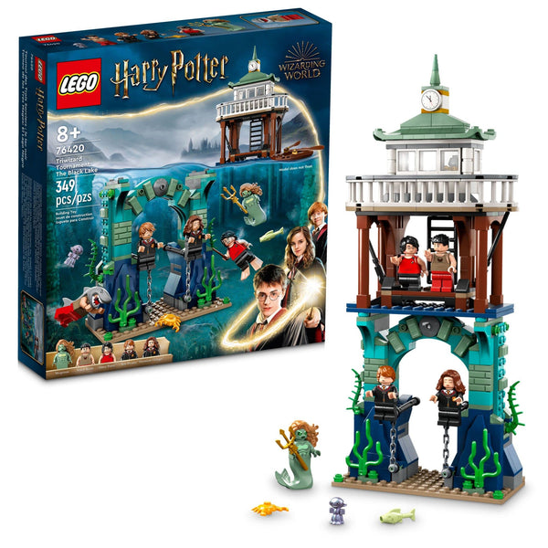 LEGO Harry Potter Triwizard Tournament: The Black Lake Building Set 76420 - Goblet of Fire Toy Playset with Harry, Hermione, and Ron Minifigures, Magical Collection Set for Kids, Boys & Girls, Medium