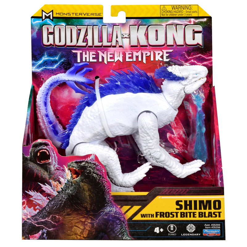 MonsterVerse Godzilla x Kong: The New Empire, 6-Inch Shimo Action Figure Toy, Iconic Collectable Movie Character, Includes Realistic Frost Bite Blast Feature, Toy Suitable for Ages 4 Years+