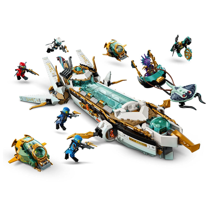 LEGO 71756 NINJAGO Hydro Bounty Building Set, Submarine Toy with Kai and Nya Minifigures, Ninja Toys, Gifts, Presents for Kids, Boys, Girls Age 9 Plus Years Old