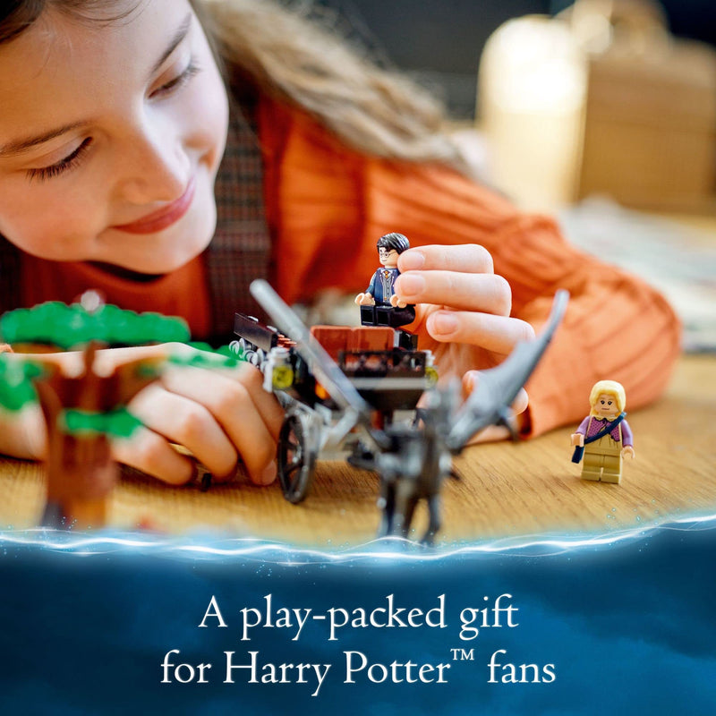 LEGO Harry Potter Hogwarts Carriage and Thestrals 76400 Building Toy Set from Order of The Phoenix Movie Featuring Luna Lovegood for Kids, Girls, and Boys Ages 7+ (121 Pieces)