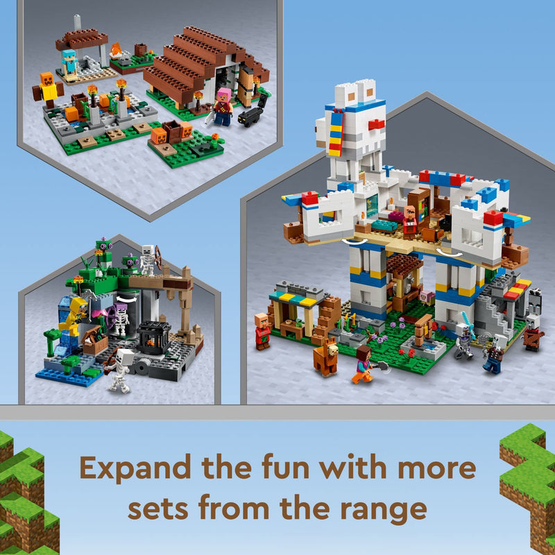 LEGO Minecraft The Abandoned Village Building Kit 21190, Minecraft Zombie Toy Set, Gift Idea for Kids Girls Boys Age 8+ Featuring Game Figures Including Zombies and Zombie Hunters with Accessories