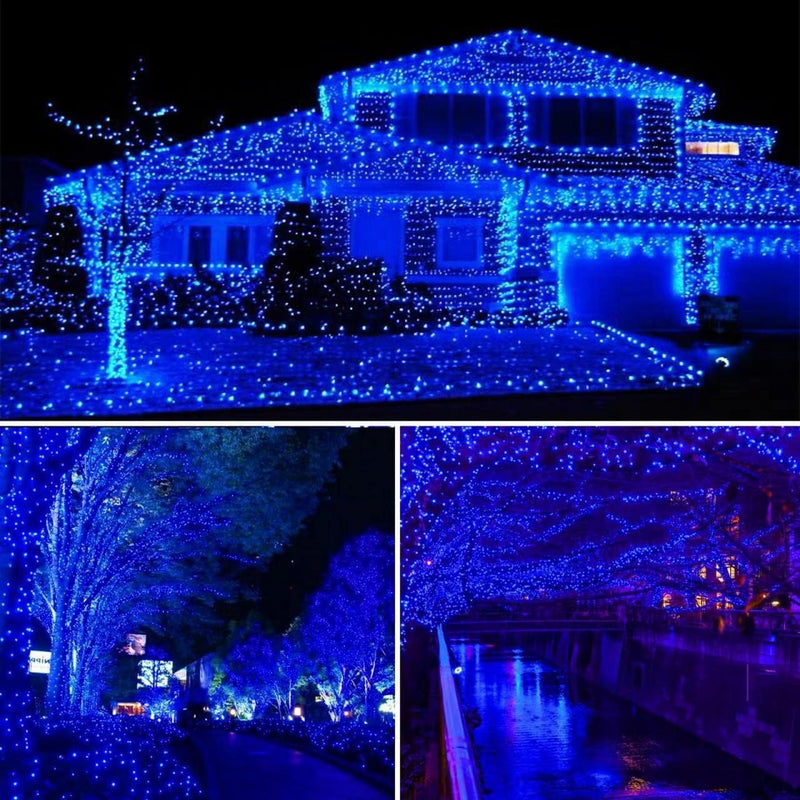Lezonic Fairy Lights Mains Powered, 220LED/25M Low Voltage String Lights with Remote Timer, 8 Modes Fairy Lights Plug in Decorative Lights for Indoor/Outdoor Garden Party Wedding Christmas (Blue) - Gift Guide