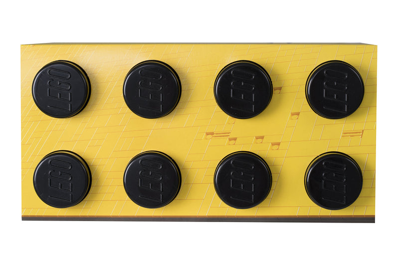 LEGO Batman Storage Brick 8 Knobs, Stackable Storage Box, 12 l, Black