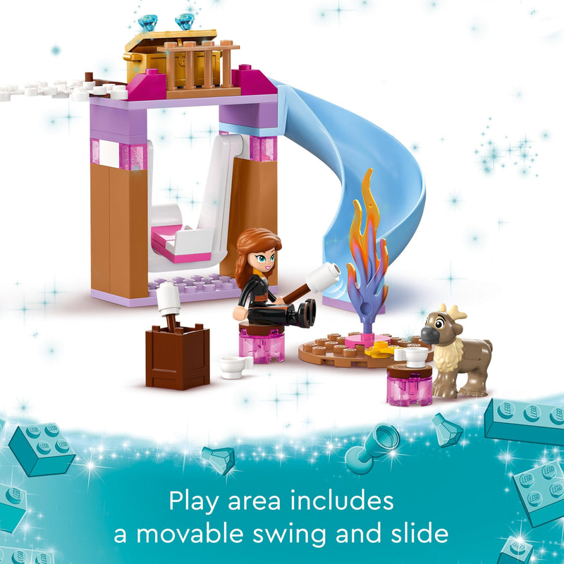 LEGO ǀ Disney Princess Elsa’s Frozen Castle Buildable Toy for 4 Plus Year Old Girls and Boys, Includes Princess Elsa and Anna Mini-Doll Figures and 2 Animal Toys, Fun Birthday Gift 43238
