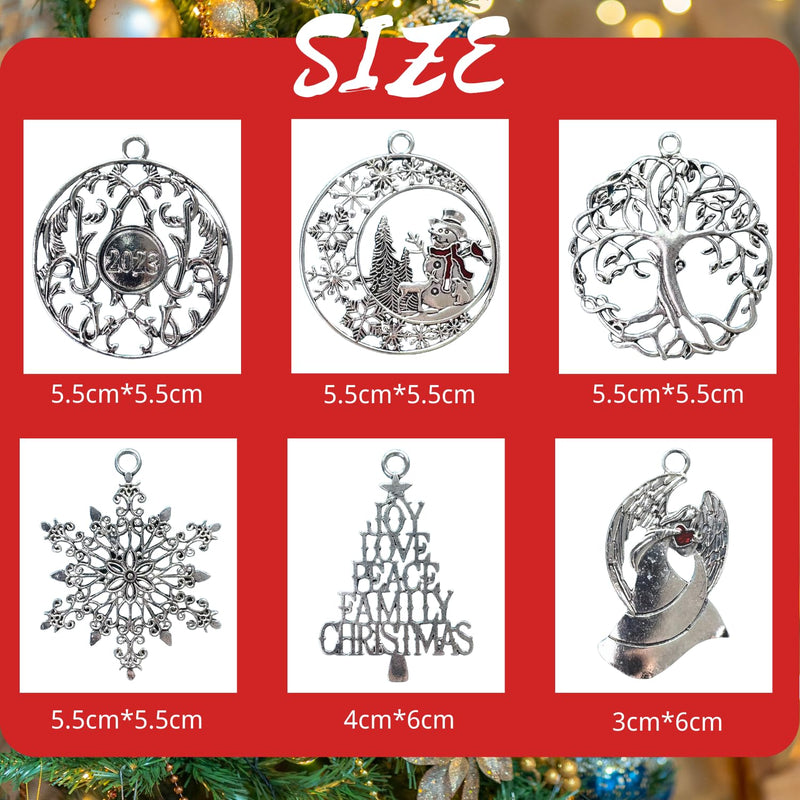 Orapink Christmas Ornament - Christmas Tree Hanging Decor, Holiday Hanging Decor, Xmas Tree Decoration, Metal Pendant for Christmas Tree Home Decor - (Snowman) - Gift Guide