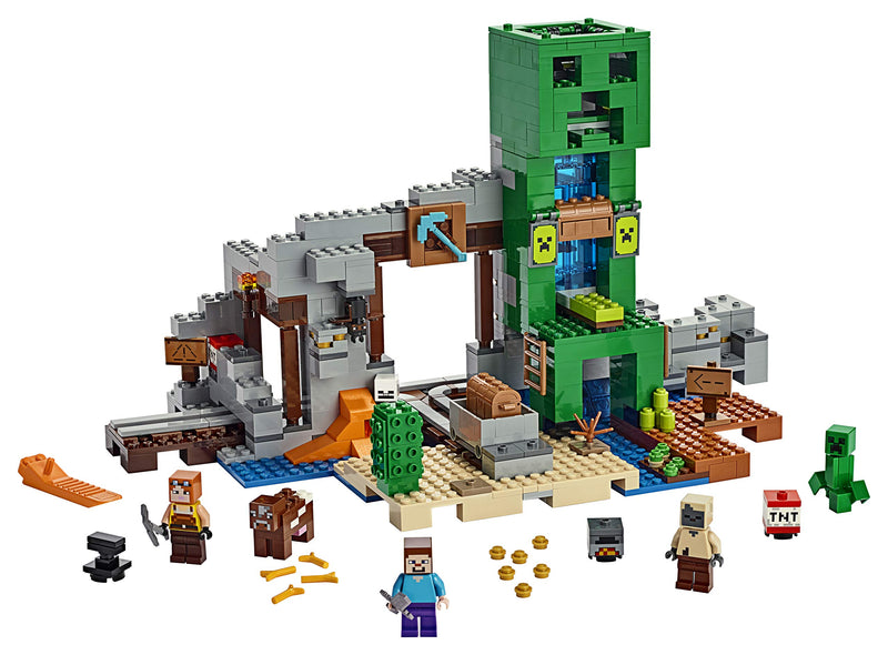 LEGO Minecraft The Creeper Mine 21155 Building Kit, New 2019 (834 Pieces)