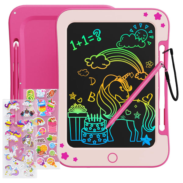 TEKFUN Kids Toys for 3 4 5 6 Years Old Boys Girls Gifts, 8.5 Inch LCD Writing Tablet Kids Drawing Board, Educational Travel Toys Boy Girl Birthday Age 3-8 (Pink) - Gift Guide