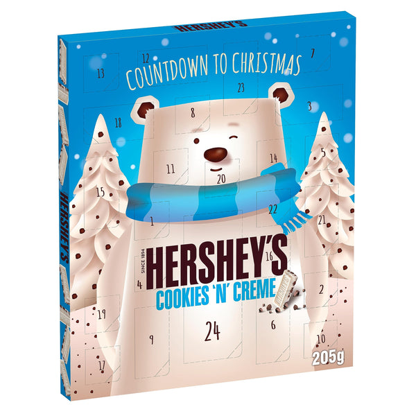 Hershey's Advent Calendar, Cookies n Crème White Chocolate Flavour, 205g - Gift Guide