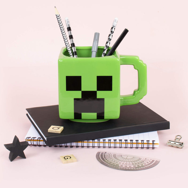 Minecraft Official Creeper Mug I 600ml Ceramic Mug ITasse Character Design for Birthday and Christmas Gifts