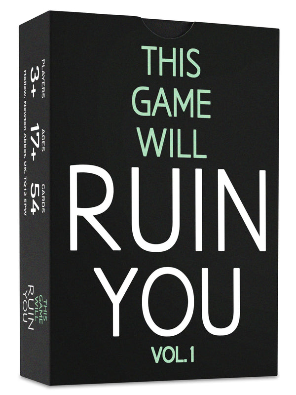 This Game Will Ruin You Vol 1 - Card Games for Adults & Hen Parties - Party Games for Uni Students & Fun Adult Games- Board Games for Groups & Couples or 18th Birthday Gift