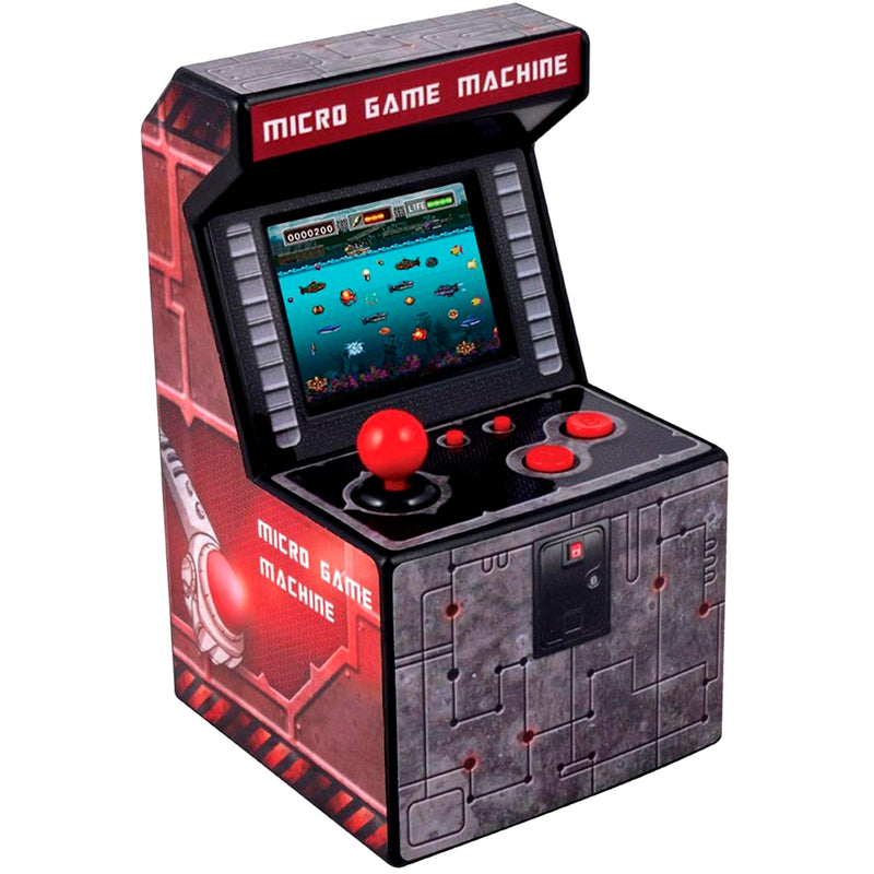 ITAL Mini Arcade Machine/Portable Mini Console with Retro Design And 250 Games / 16 Bits/Perfect As A Geek Gift For Children And Adults (Red)