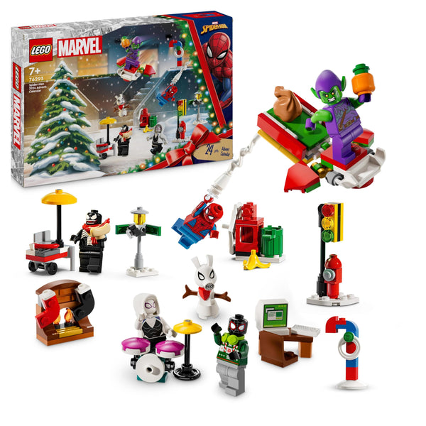 LEGO Marvel Spider-Man Advent Calendar 2024, Buildable Christmas Countdown Toy for Kids, with 24 Super Hero Surprises Including 5 Minifigures, Festive Gift for 7 Plus Year Old Boys and Girls 76293 - Gift Guide