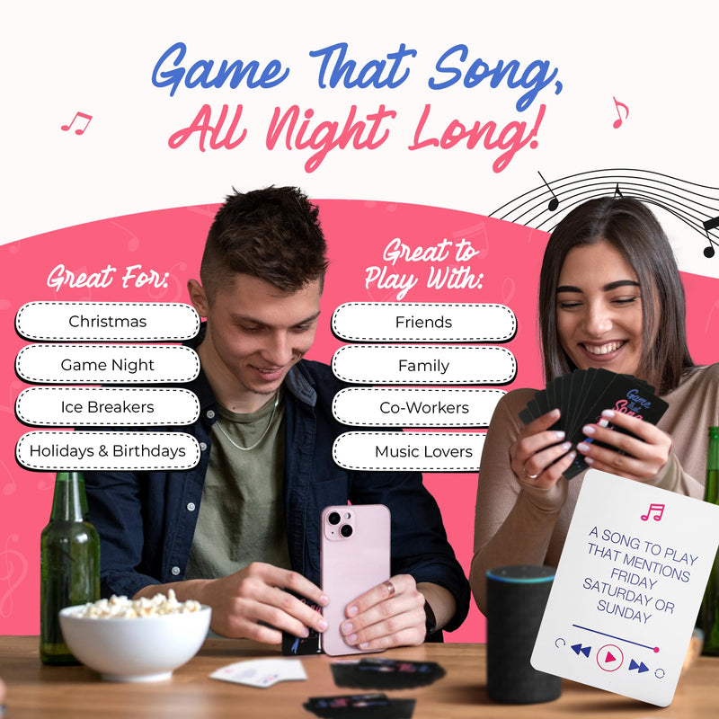 Game That Song - Fun Music Games for Game Night, Exciting Board Games for Adults - Perfect Adult Games and Party Games, Great Gifts for Music Lovers, Couples Game, Stocking Stuffers for Adults