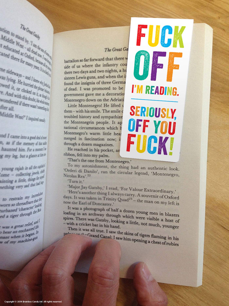 Brainbox Candy - Funny Rude 'F… Im Reading' Magnetic Bookmark - Perfect Birthday Gift for Him Her - Friends Book Lovers - Bookworms - Stocking Fillers