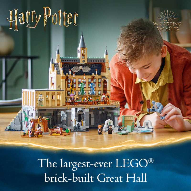 LEGO Harry Potter Hogwarts Castle: The Great Hall, Castle Toy Playset with 11 Minifigures, Harry Potter Collectible, Magical Gift for Boys, Girls or Any Fan, Harry Potter Toy for 10 Year Olds, 76435