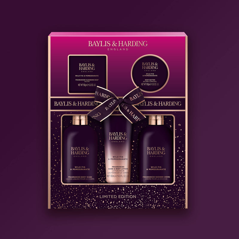 Baylis & Harding Wild Fig & Pomegranate Perfect Pamper Gift Pack (Pack of 1) - Vegan Friendly