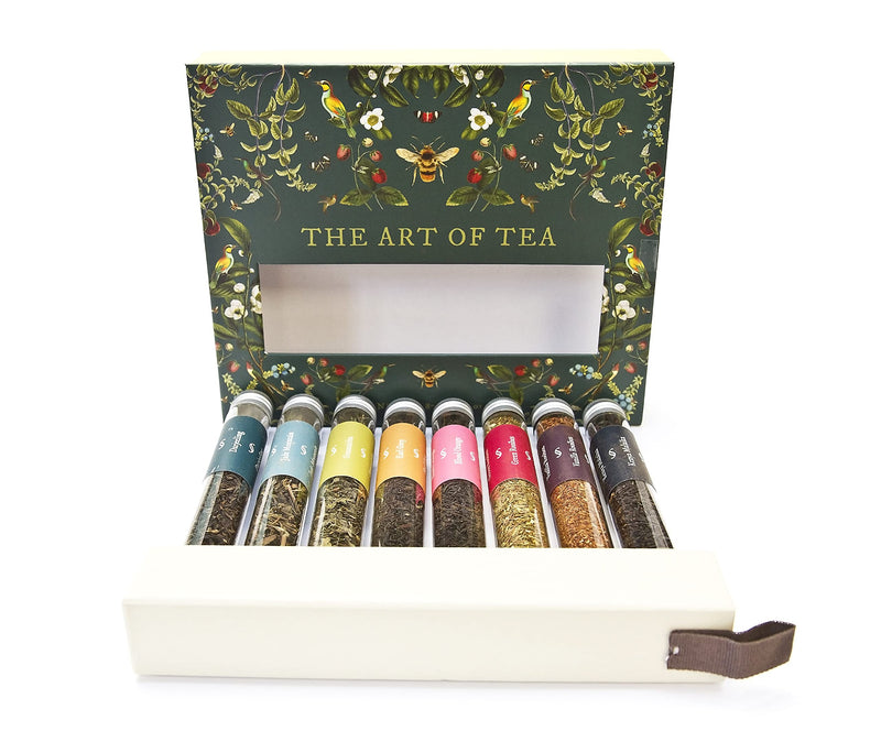 eat.art Art of Tea Selection Box – Tea Gift Set - 8 Speciality Trending Tea Blends – Premium Afternoon Tea Treat for Women And Men – Luxury Gift For Those Feel Good Moments - Gift Guide