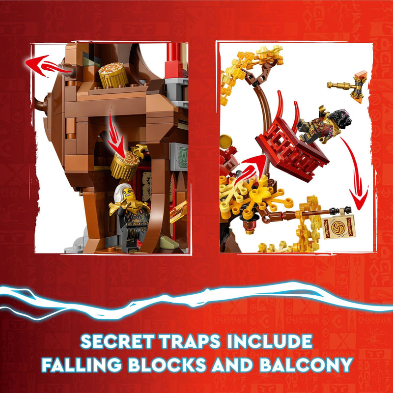 LEGO NINJAGO Temple of The Dragon Energy Cores 71795, Building Toy with a NINJAGO Temple and 6 Minifigures Including Cole, Kai and NYA' Gift for Kids Ages 8+ Who Love Buildable Ninja Playsets