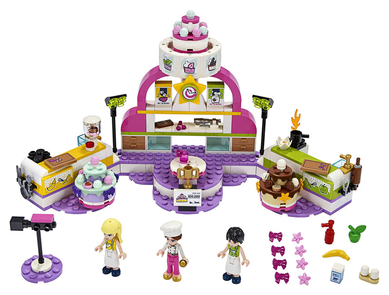 LEGO 41393 Friends Baking Competition Playset with Toy Cakes, Cupcakes & Stephanie Mini Doll, for Girls and Boys 6 Plus Years Old