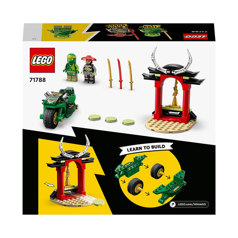 LEGO NINJAGO Lloyd’s Ninja Street Bike Motorbike Toy for Preschool Kids 4 Plus Years Old, Easy-to-Build Beginners Learning Set for Juniors, Gift Idea 71788