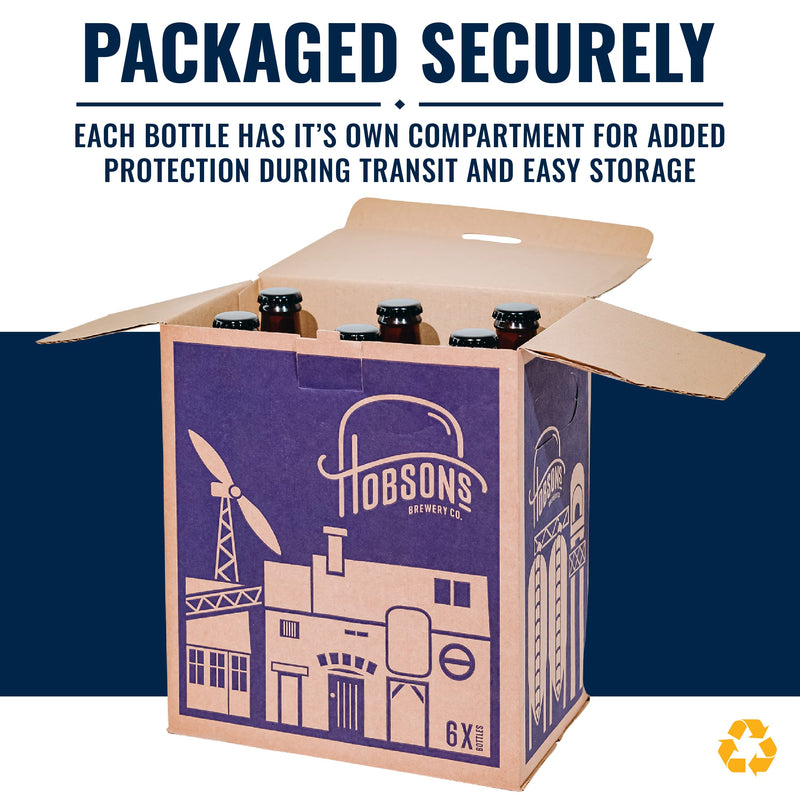 Alcohol Free Beer Hobsons FREE IPA Real Ale - Taster Gift Set – Golden Pale IPA, Non-Alcoholic, Low Calorie (6)