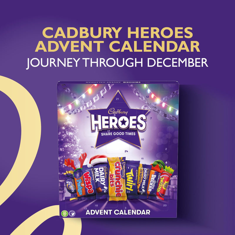 Cadbury Heroes Premium Advent Calendar 230g - Gift Guide