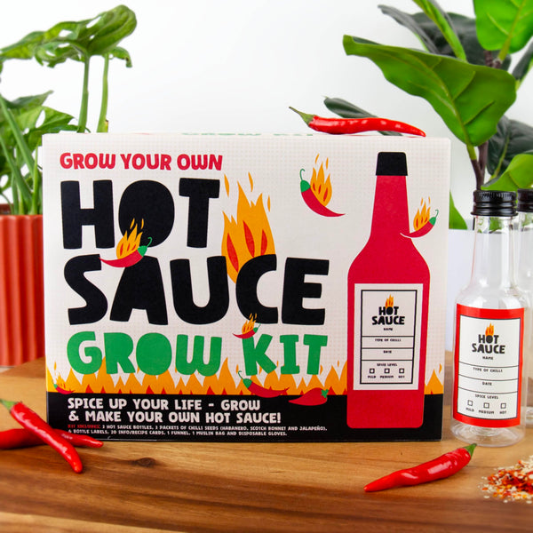 Gift Republic Kit Grow Your Own Hot Sauce, Red, One Size - Gift Guide