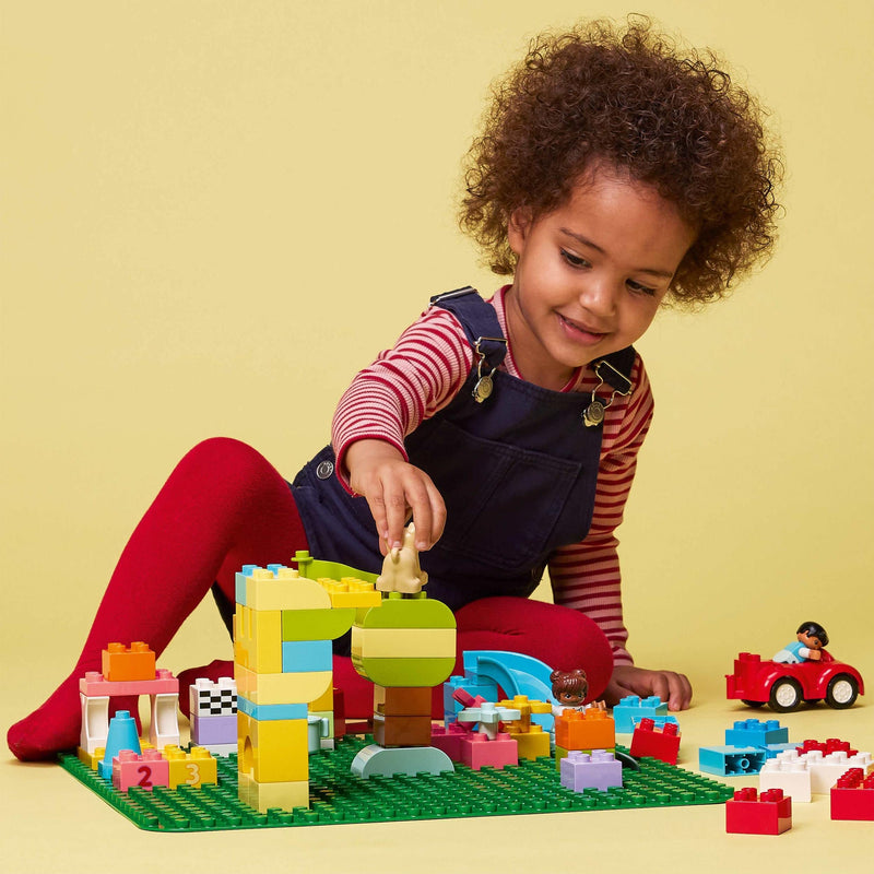 LEGO 10980 DUPLO Green Building Base Plate, Construction Toy for Toddlers and Kids, Build and Display Board