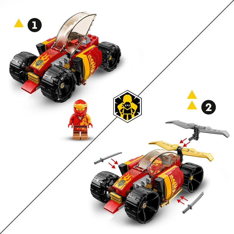LEGO 71780 NINJAGO Kai’s Ninja Race Car EVO 2in1 Racing Car Toy to Off-Road Vehicle, Model Building Set for Kids, Boys and Girls Aged 6 Plus, Birthday Gift Idea