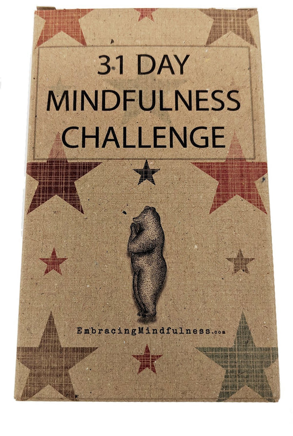 31 Day Mindfulness Challenge Cards - Take One a Day for a Month of Mindfulness - Great Stocking Filler or Secret Santa Gift - Gift Guide