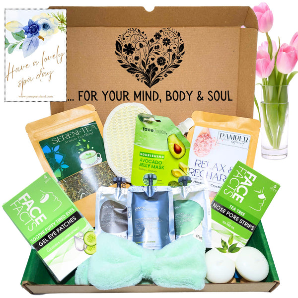 CLASSIC SPA DAY Pamper Box, Pamper Gifts for Women, Self Care Gifts for Women, Spa Set, Birthday Pamper Hamper for Women, Pamper Gift Box for Her, Pamper Sets for Women Gifts, Mother's Day Gift