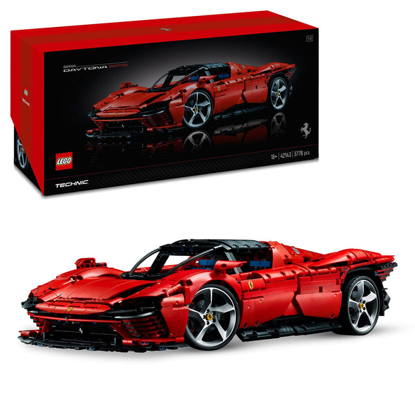 LEGO Technic Ferrari Daytona SP3, Race Car Model Building Kit, 1:8 Scale Advanced Collectible Set for Adults & Teens, Ultimate Cars Concept Series, Gift Idea for Men, Women, Him or Her 42143