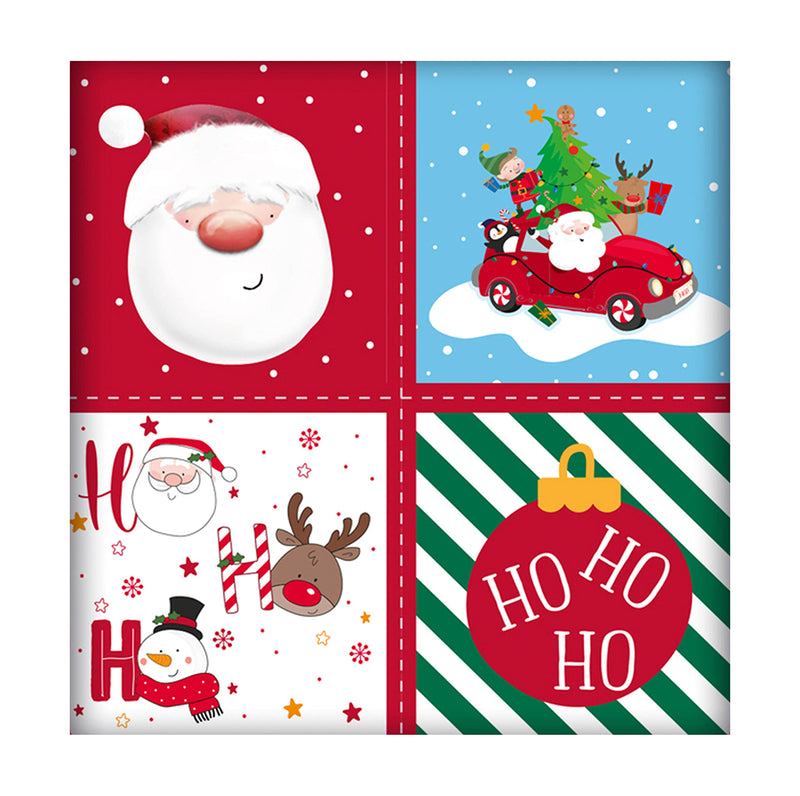 4 x 7M Cute Christmas Character Gift Wrapping Paper roll With 32 Matching Tag -Perfect for Christmas, Birthday, Festival, Party or Wedding Gift and Festive Decoration - Gift Guide