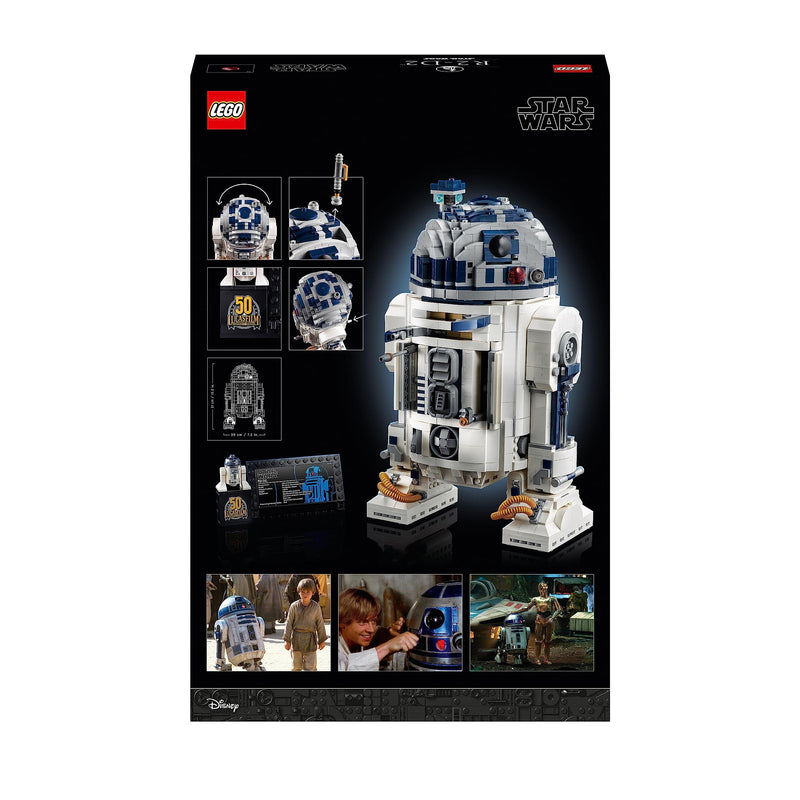 LEGO Star Wars R2-D2 Droid Building Set for Adults, Collectible Display Model with Luke Skywalker’s Lightsaber, Father's Day Treat, Gift for Men, Women, Dad or Mum 75308