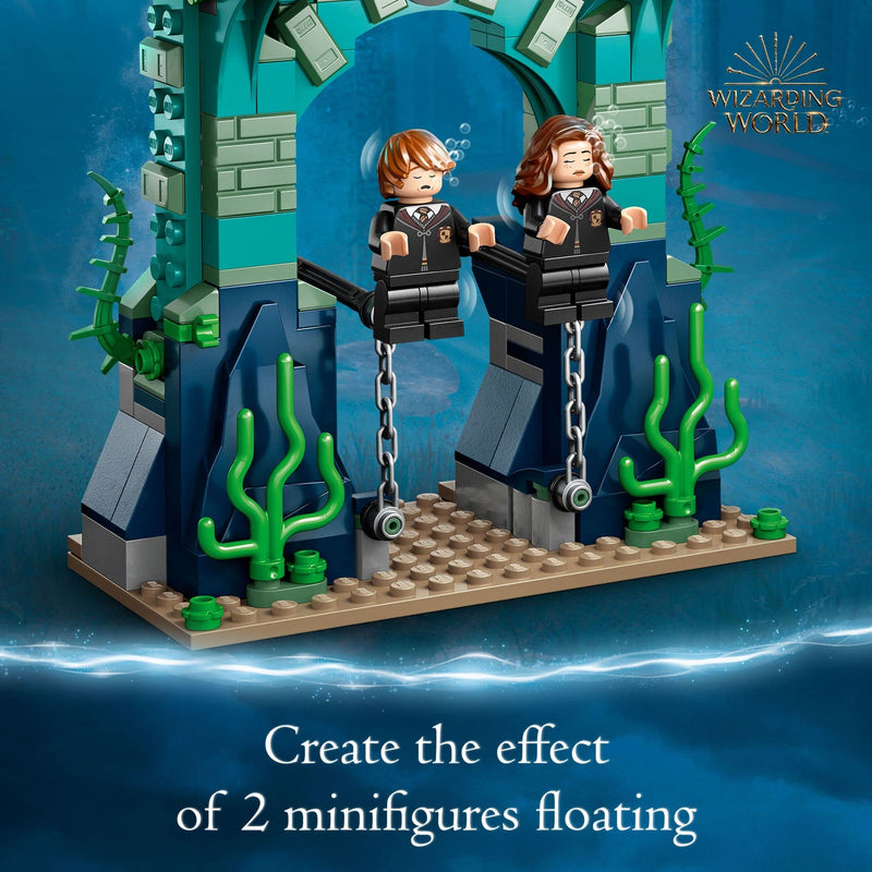 LEGO Harry Potter Triwizard Tournament: The Black Lake Building Set 76420 - Goblet of Fire Toy Playset with Harry, Hermione, and Ron Minifigures, Magical Collection Set for Kids, Boys & Girls, Medium