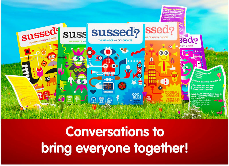 SUSSED The Wacky Social Card Game | How Well Do You Know Each Other? | For Kids & Families | Great Stocking Filler Hello Yellow Deck - Gift Guide