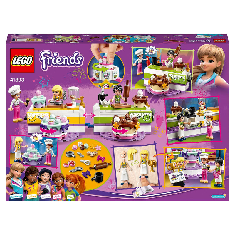 LEGO 41393 Friends Baking Competition Playset with Toy Cakes, Cupcakes & Stephanie Mini Doll, for Girls and Boys 6 Plus Years Old
