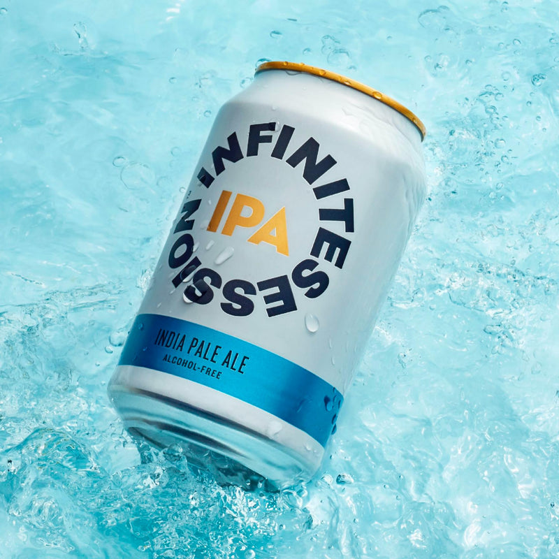 Infinite Session IPA - Alcohol Free Beer - Case of 12 x 330ml cans - Gluten-Free, Vegan - 35 calories per can - Award Winning Craft Beer - Brewed in the UK