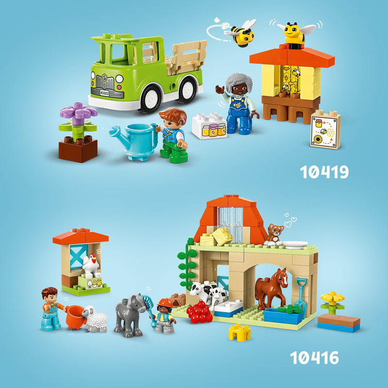 LEGO DUPLO Town Caring for Bees & Beehives, Kids’ Learning Toy with Drivable Truck, Beehive and 2 Figures, Early Development and Activity Toys, Gifts for Toddlers, Boys & Girls Aged 2 Plus 10419