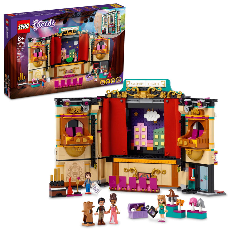 LEGO Friends Andrea’s Theatre School 41714 Building Kit; Toy Theatre with Lots of Props and an Acting School for Kids Aged 8+ (1,154 Pieces)