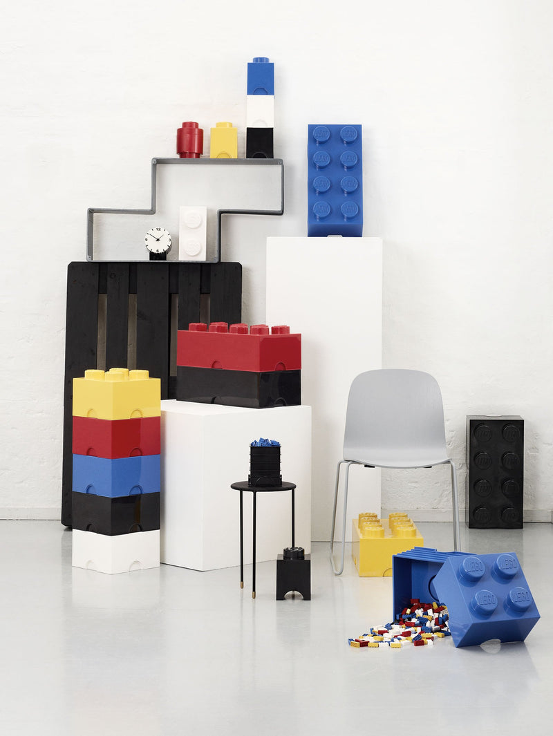 LEGO Batman Storage Brick 8 Knobs, Stackable Storage Box, 12 l, Black
