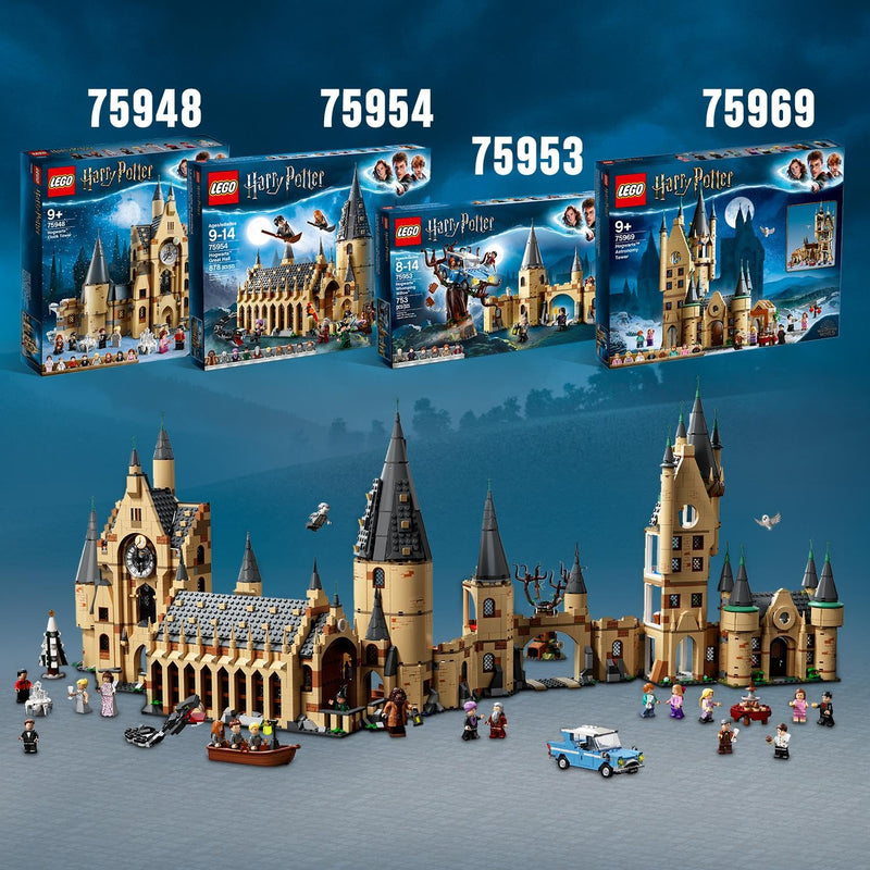 LEGO Harry Potter Hogwarts Astronomy Tower, Castle Toy Playset for Kids, Girls & Boys with 8 Character Minifigures including Herione and Ron, plus Hedwig the Owl Figure, Wizarding World Gifts 75969