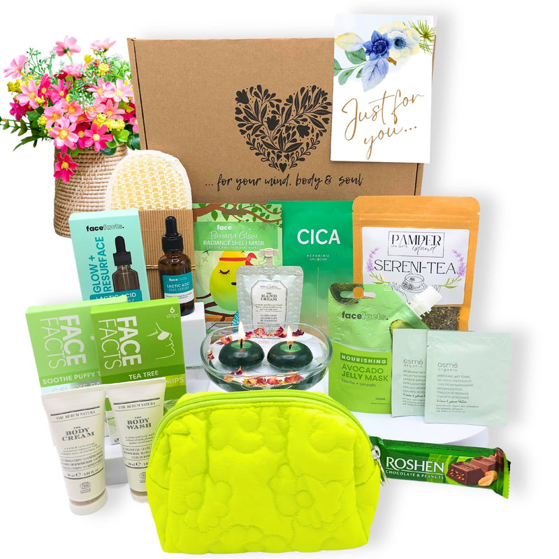 DELUXE SELF CARE GIFT Box, Spa Gift Box, Birthday Pamper Hamper for Women, Pamper Gifts, Pamper Box, Pamper Sets for Women Gifts, Relaxation Spa Gift Set