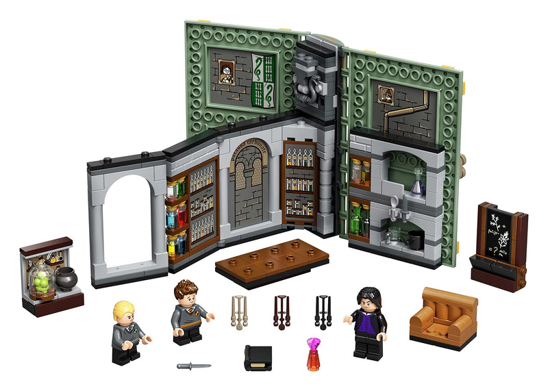 LEGO 76383 Harry Potter Hogwarts Moment: Potions Class, Collectible Book Toy for Kids, Travel Case, Portable Playset Gift Idea