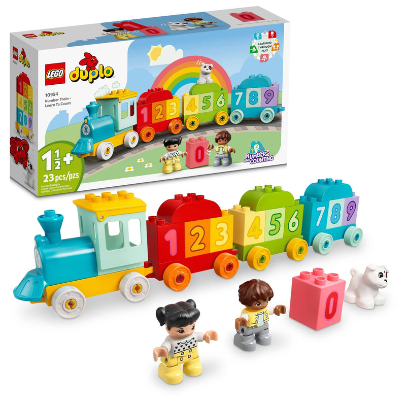 LEGO DUPLO My First Number Train - Learn to Count 10954 Building Toy; Introduce Toddlers to Numbers and Counting; New 2021 (23 Pieces), Multicolor